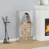 vidaXL stojalo za drva 50x23x100 cm nerjaveče jeklo | Shoptok.si