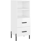 vidaXL Komoda sjajna bijela 34 5 x 34 x 90 cm od konstruiranog drva | shoptok.hr