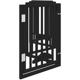  Vrata za pse s vratašcima 6 panela sklopiva 300 cm drvo topole Crna 50 x 60 x 2 cm | shoptok.hr