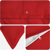  Presvlaka za jastuk 2 pcs HOUTEN Crvena 50 x 80 cm Umjetni lan | shoptok.hr