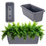 KADAX balkonski cvetlični lonec cvetlični lonec 40 cm antraciten cvetlični lonec (5000352855) | Shoptok.si