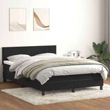 Box spring postelja z vzmetnico črna 160x210 cm žamet | Shoptok.si