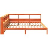  Krevet s regalom za knjige bez madraca 180x200 cm od borovine | shoptok.hr