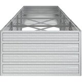  Povišena vrtna gredica 320 x 80 x 45 cm pocinčani čelik srebrna | shoptok.hr