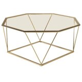 Furniture Fashion Österlen klub stolić 100 × 100 cm, zlatni | shoptok.hr