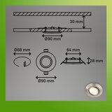 BRILONER 7587032-SET 3xLED kupatilsko ugradno svetlo KLIRA LED/4,9W/230V IP23 hrom | Eponuda.com