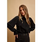 Marisse Black Shirt With Decorative Collar | ePonuda.com