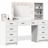  Toaletni stol s ladicama 3 pcs Bijelo Konstruirano drvo | shoptok.hr