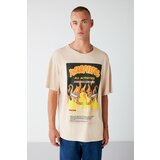 GRIMELANGE T-Shirt - Beige - Oversize Cene