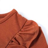  Dječja majica s dugim rukavima boja konjaka 128 | shoptok.hr