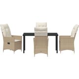  Set od 5 vrtnih stolova s jastučićima Bež poli ratan | shoptok.hr
