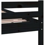 Za krevet od masivnog drva crni 120 x 200 cm | shoptok.hr