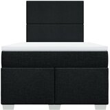  Krevet box spring s madracem crni 120 x 190 cm od tkanine | shoptok.hr
