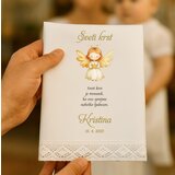  KRSTNI PRTIČEK z angelčkom v zlati barvi KRSPRT 22 | Shoptok.si