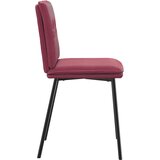  Jedilni stoli 4 kosi vinsko rdeč žamet, (21822362) | Shoptok.si