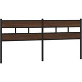  Uzglavlje smeđa boja hrasta 190 cm čelik i konstruirano drvo | shoptok.hr