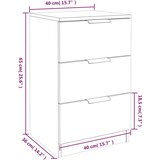  Noćni ormarići 2 kom crni 40 x 36 x 65 cm | shoptok.hr