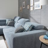 XORA SEDEŽNA GARNITURA, mikrovlakna svetlo modra | Shoptok.si