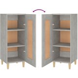 Komoda siva boja betona 34,5x34x90 cm od konstruiranog drva | Eponuda.com