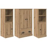  Highboard s ladicama 3 pcs Umjetnički hrast Konstruirano drvo | Eponuda.ba