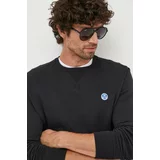 North Sails Bombažen pulover moška, črna barva