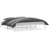 Metalni okvir za krevet bijeli 200x200 cm | shoptok.hr