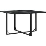  9-dijelni vrtni blagovaonski set s jastucima crni od tekstilena | Eponuda.com