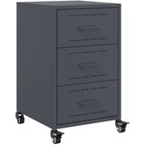 Furnova Nočna omarica antracit 36x39x59 cm jeklo, (21926048) | Shoptok.si