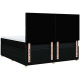  Krevet s oprugama i madracem crni 200x200 cm od tkanine | shoptok.hr