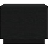  Klub stolić s LED svjetlima crni hrast 50x50x40 cm | shoptok.hr