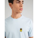 Iriedaily Majica 'Lazy Sunny Day' svetlo modra / rumena / oranžna / črna | Shoptok.si