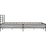  Okvir za krevet boja hrasta 140x190cm konstruirano drvo i metal | shoptok.hr