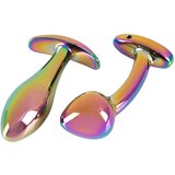 Anos Metal Rainbow - kovinski analni dildo (2 kosa) | Shoptok.si
