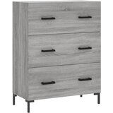 Maison Chic Komoda - Predalnik siva sonoma 69,5x34x90 cm inženirski les, (21717912) | Shoptok.si