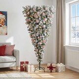  Obrnuto umjetno božićno drvce s granama 180 cm 300 LED lampica | shoptok.hr