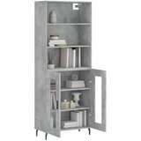  Visoka komoda siva betona 69,5x34x180 cm od konstruiranog drva | shoptok.hr