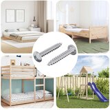  Drvene vijake 2 pcs Srebrno M4 x 25 mm Čelik | shoptok.hr