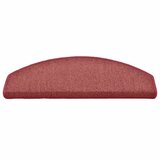  Prostirke za stepenice 15 kom 65x24x4 cm Bordo poluokrugle velike | Eponuda.com