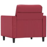  Fotelj vinsko rdeč 60 cm umetno usnje | Shoptok.si