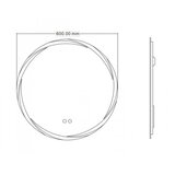 Inter Ceramic ogledalo kupaonsko s rasvjetom fi 60 1944 | shoptok.hr