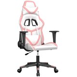  Masažna igraća stolica bijelo-ružičasta od umjetne kože | shoptok.hr