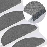 vidaXL Samolepilne preproge za stopnice 30 kosov sive 65x22,5x3,5 cm | Shoptok.si