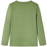  Dječja majica dugih rukava svijetla kaki boja 92 | shoptok.hr