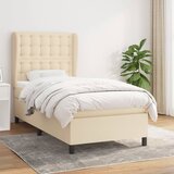 The Living Store Box spring postelja z vzmetnico krem 90x190 cm blago - Box Spring Postelja, (21512101) Cene