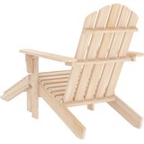  Vrtna stolica Adirondack od masivne jelovine s otomanom | Eponuda.com