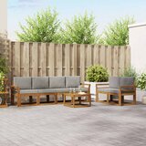  Set vanjskih sofa 7 kom. Prirodna i svijetlo siva | shoptok.hr