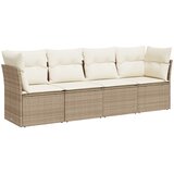  4-dijelni set vrtnih sofa s jastucima bež od poliratana | shoptok.hr