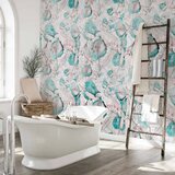  Foto tapeta - Autumn souvenirs - floral pattern with turquoise leaves 100x70 | shoptok.hr