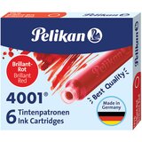  Tinta za nalivpero patrone pk6 4001 pelikan 301192 rdeča Cene