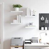  Plutajuće zidne police 4 kom bijele 40 x 23 x 3,8 cm MDF | shoptok.hr